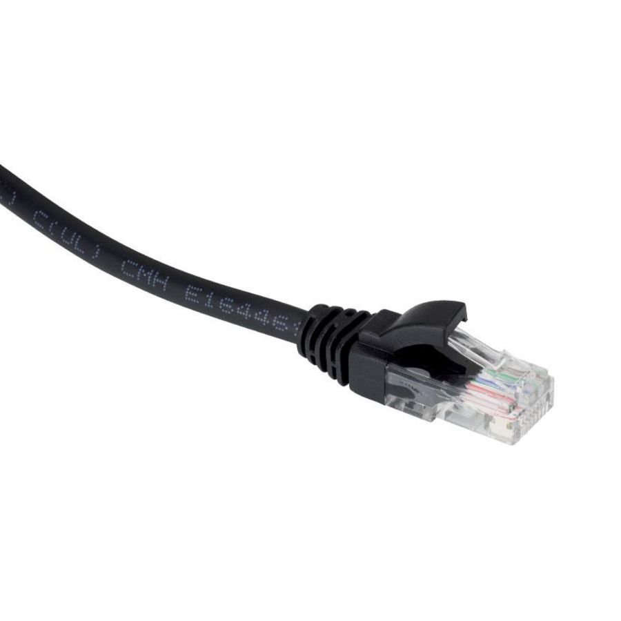 Netwerkkabel / patchkabel CAT6 U/UTP mol. LSZH w/c comp. zwart 10mtr.