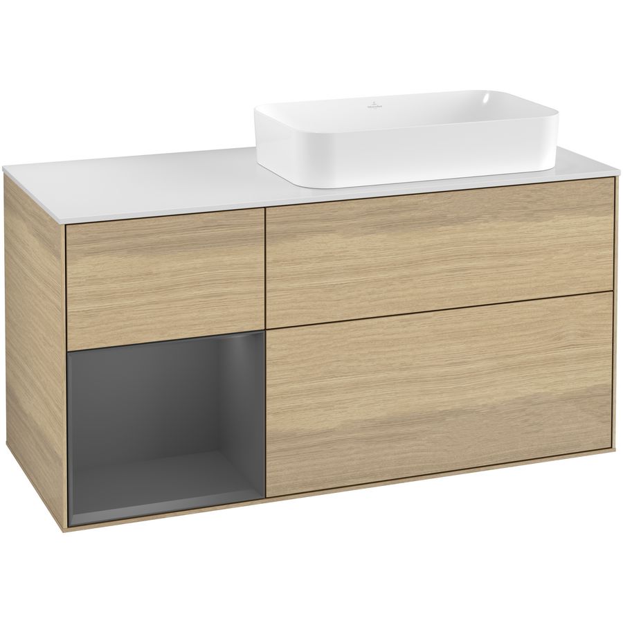 Wastafelonderkast Finion 1200x603x501mm Oak Veneer F271GKPC