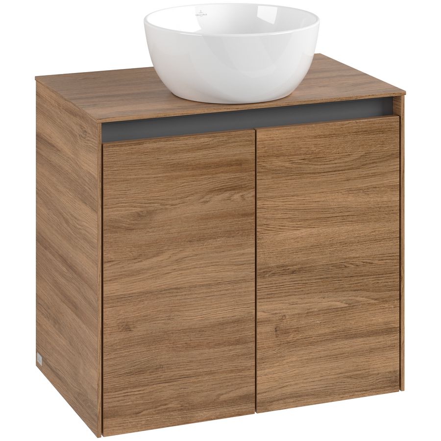 Wastafelonderkast Collaro 600x548x380mm Oak.Kans C15000RH