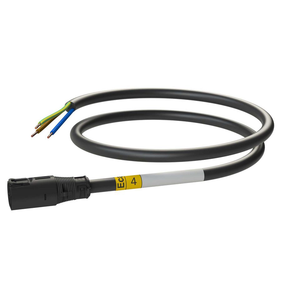Patchkabel Male-open 4m 3G2,5 zwart Eca VVE=10