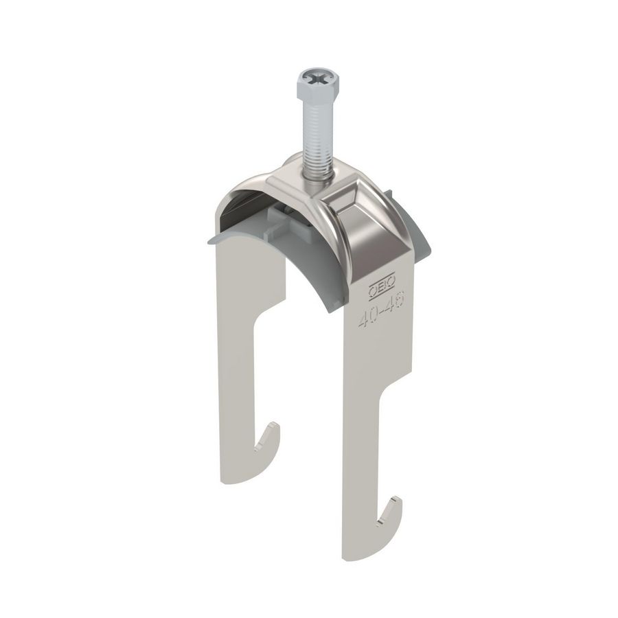 Beugelklem 2056 40-46mm rvs A2 1.4301 blank VVE=25 1187838
