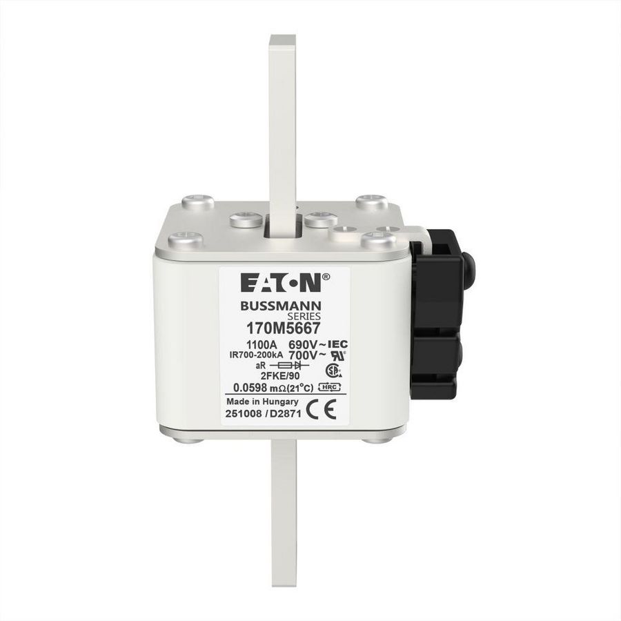 Zekering hoge snelheid 1100A AC 600V 200kA 2 aR UL IEC VVE=3