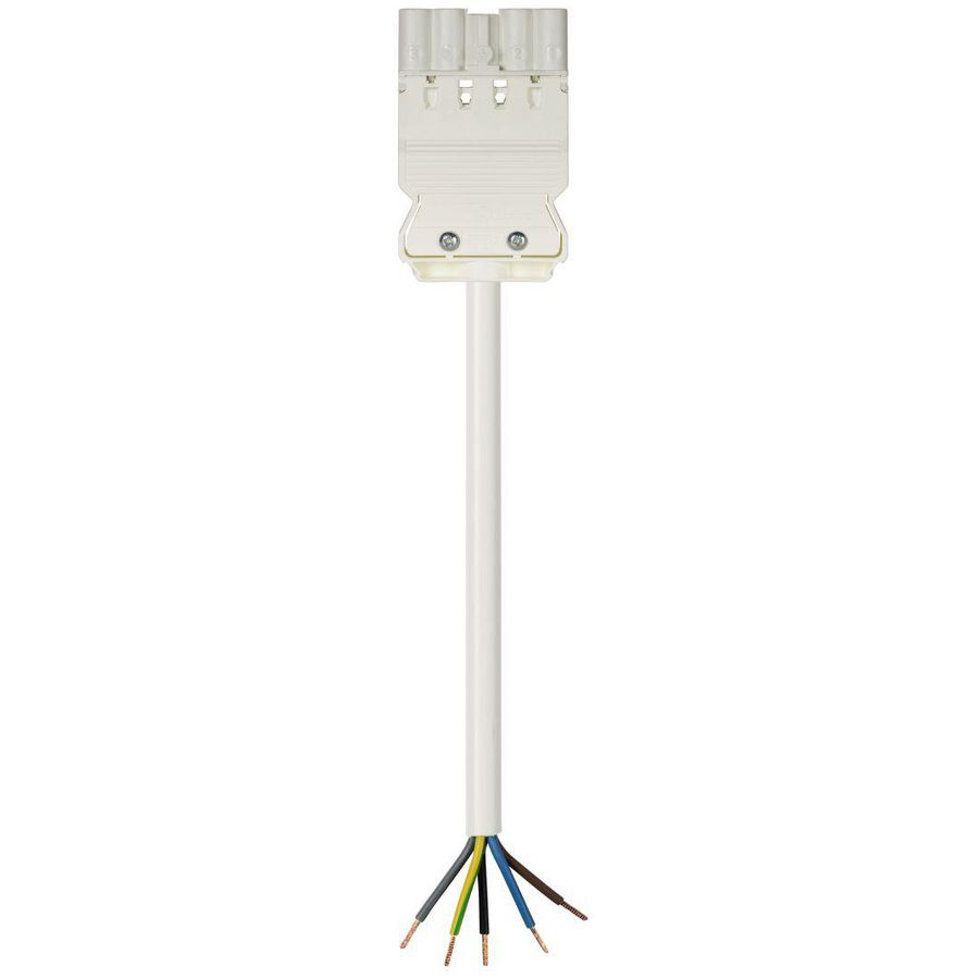 Aansluitsnoer GST18I5 male 2,5mm² 900cm  PVC ECA wit VVE=4