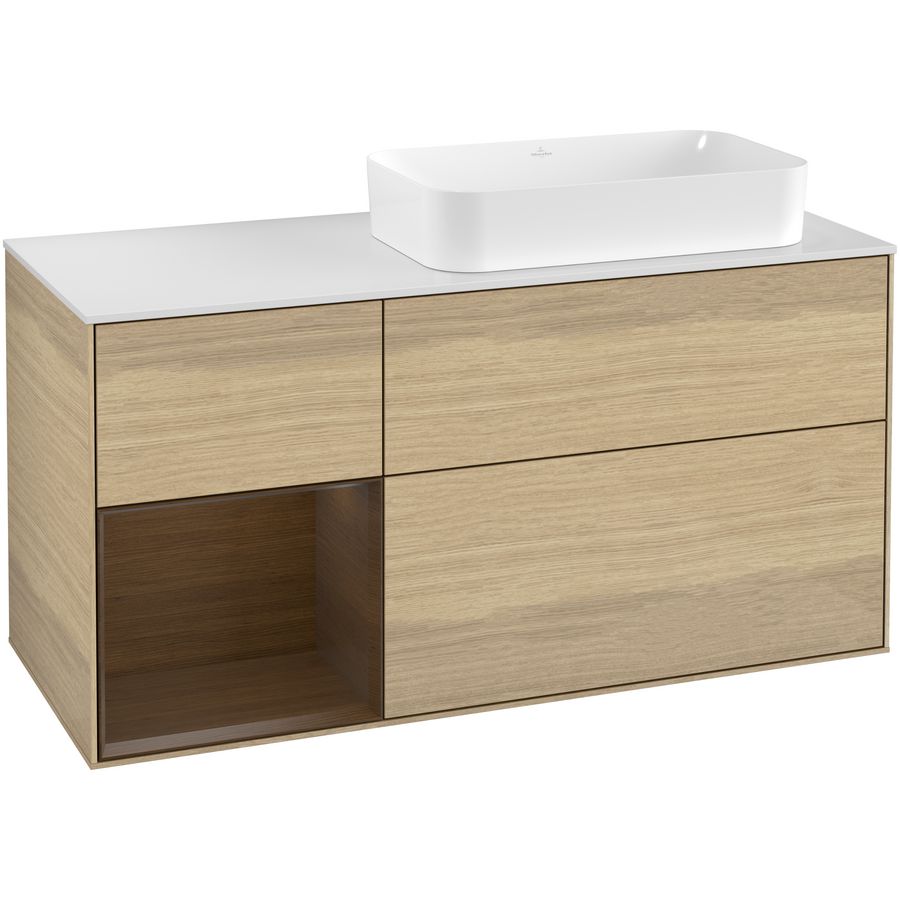 Wastafelonderkast Finion 1200x603x501mm Oak Veneer F271GNPC