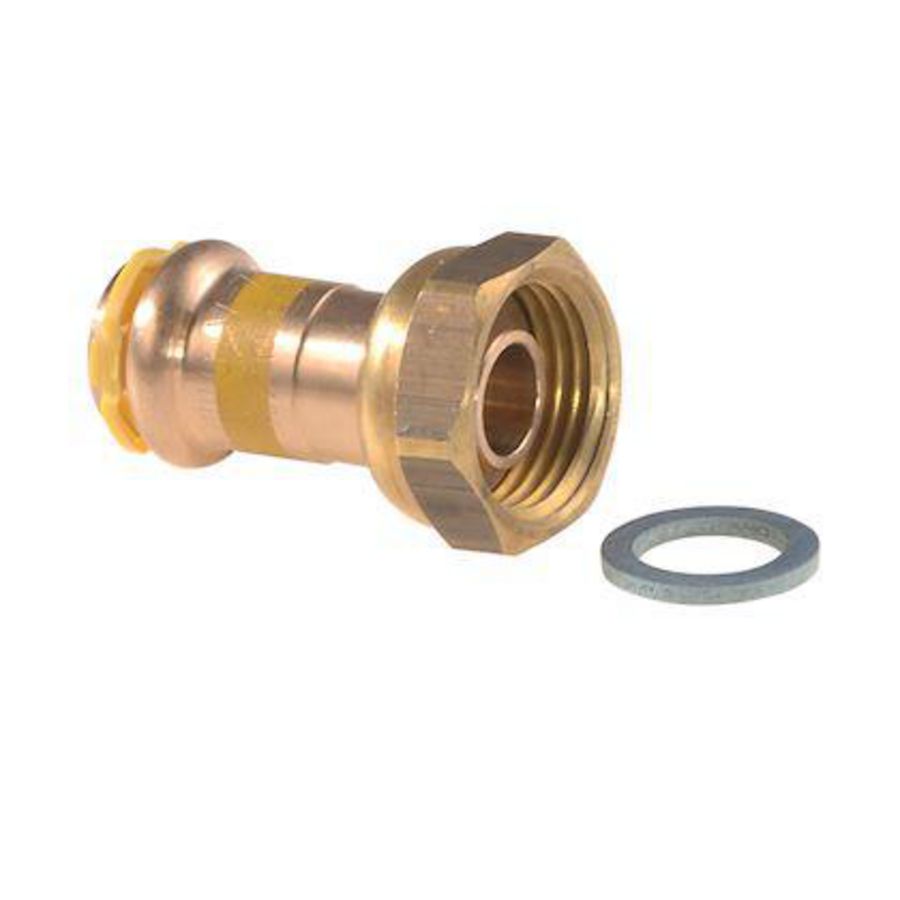 2-del. koppeling SudoPress Koper Gas FF 12x1/2" wartel incl.dichtring SPG-RC-JPG VVE=5