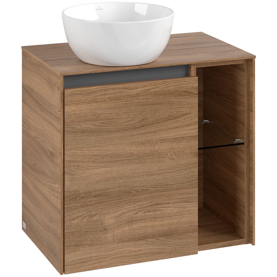 Wastafelonderkast Collaro 600x548x380mm Oak.Kans C15200RH
