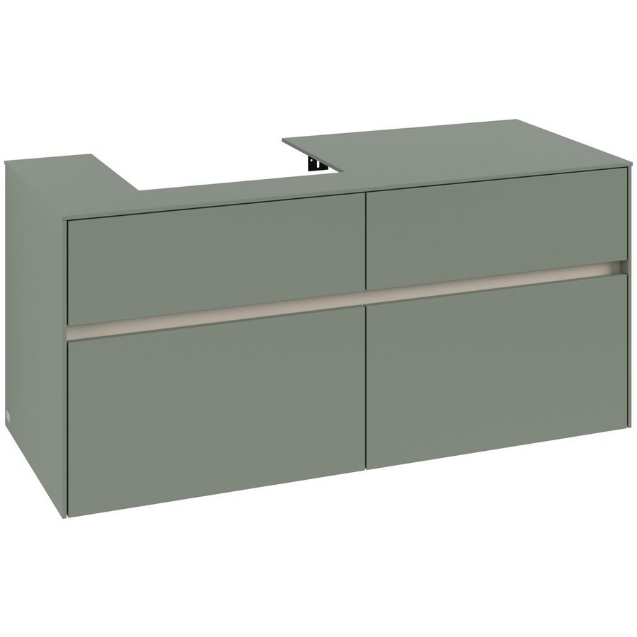 Wastafelonderkast Collaro 1200x548x500mm Soft Green C07100AF
