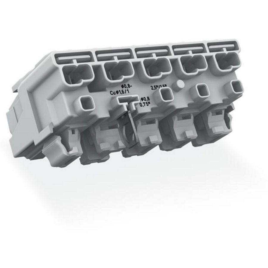 Kroonklem Drukknop extern Linect wit 294-8125 VVE=250