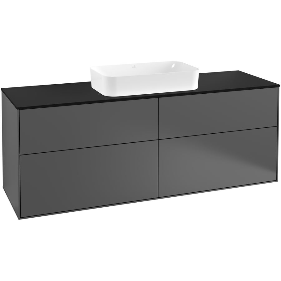 Wastafelonderkast Finion 1600x603x501mm Antr. Matt Lacquer F32200GK
