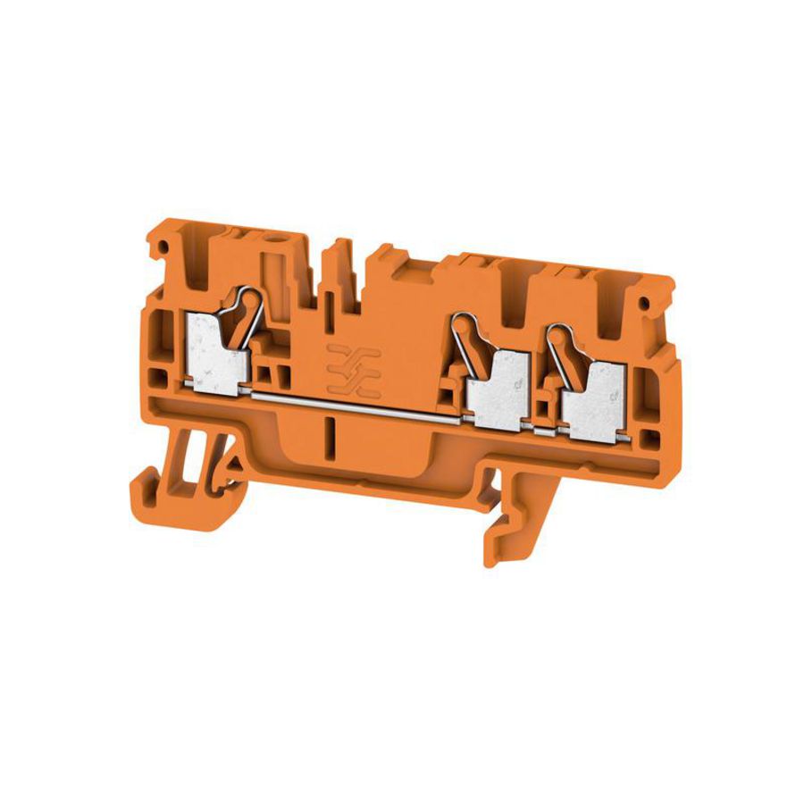 Doorvoerklem oranje 2.5mm2 24 A 800 V Nu 1521830000 VVE=100