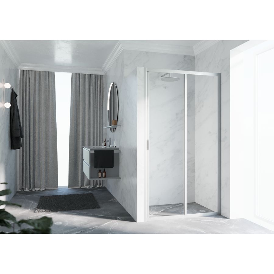 Lunes 2.0 2P 2-dlg schuifdeur 1080-1140x1950mm matchr.helder