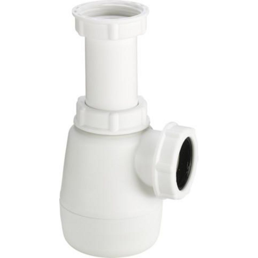 Bekersifon 1 1/4x1 1/4 kunststof/wit 55552K-104023