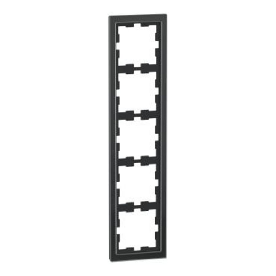 Afdekraam D-Life 5-voudig Glas Zwart Systeem D
