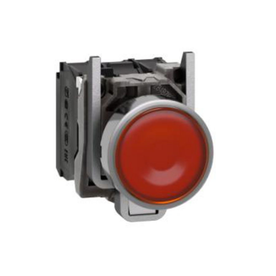 Drukknop Verlicht Verzonken Terugvering 22mm 120V Oranje