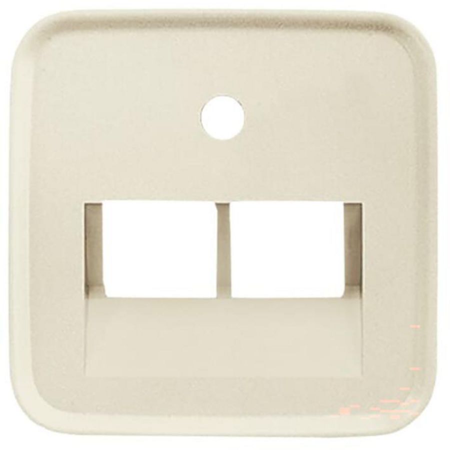 Centraalplaat voor datadoos 2 x RJ45 SI creme