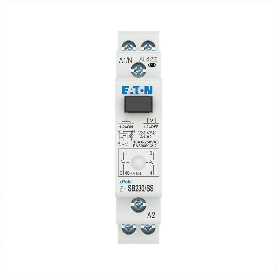 Impulsrelais Z-SB230/SS - 230 VAC - 16A - 2M contact - 1TE