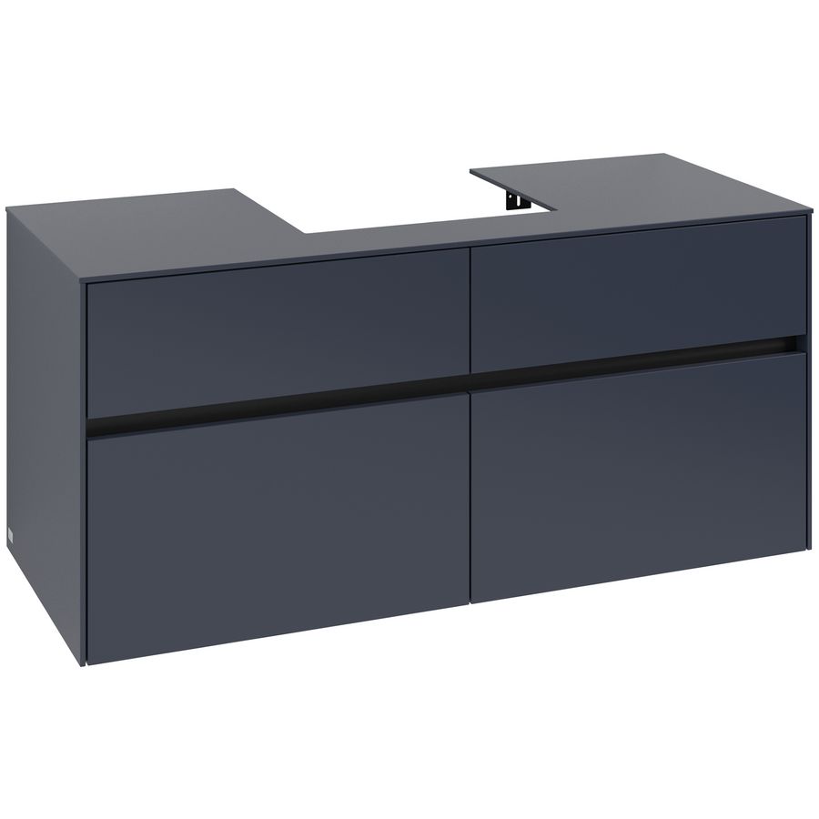 Wastafelonderkast Collaro 1200x548x500mm Marine Blue C070B0VQ