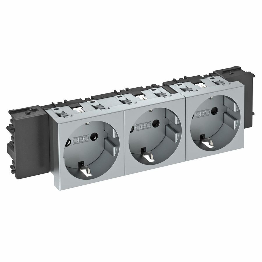 Contactdoos 3-vdg 0gr moduul-45 zijaans. 250V 10/16A 6120392