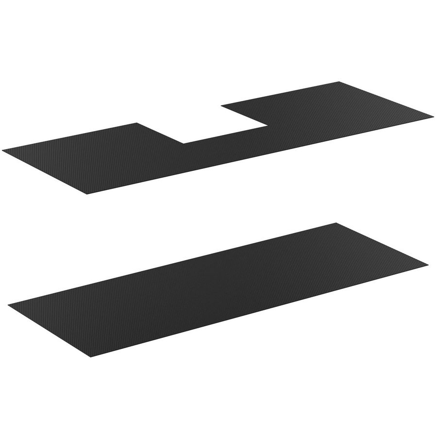 Set a 2 matten anti-slip TIEMPO 725x274x1.2mm in neutraal afwerking