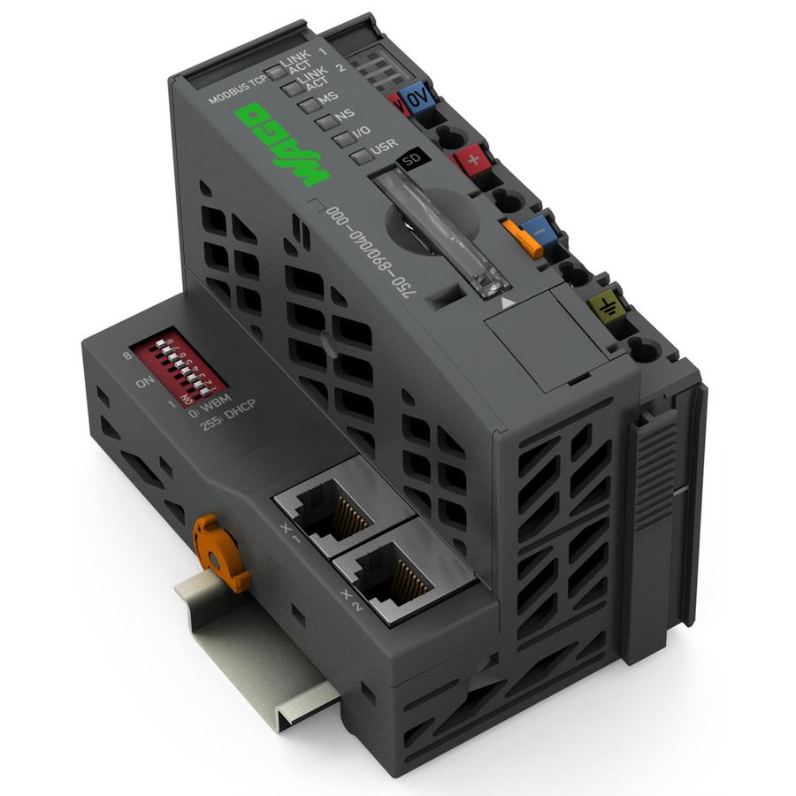 Controller Modbus TCP Vierde generatie 2 x Ethernet, SD-kaar
