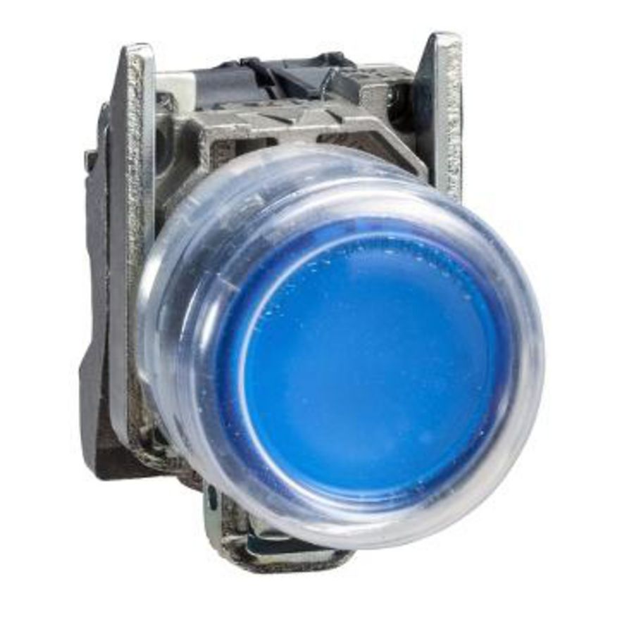 Drukknop Terugvering Ø22mm 240V ATEX Blauw Harmony XB4