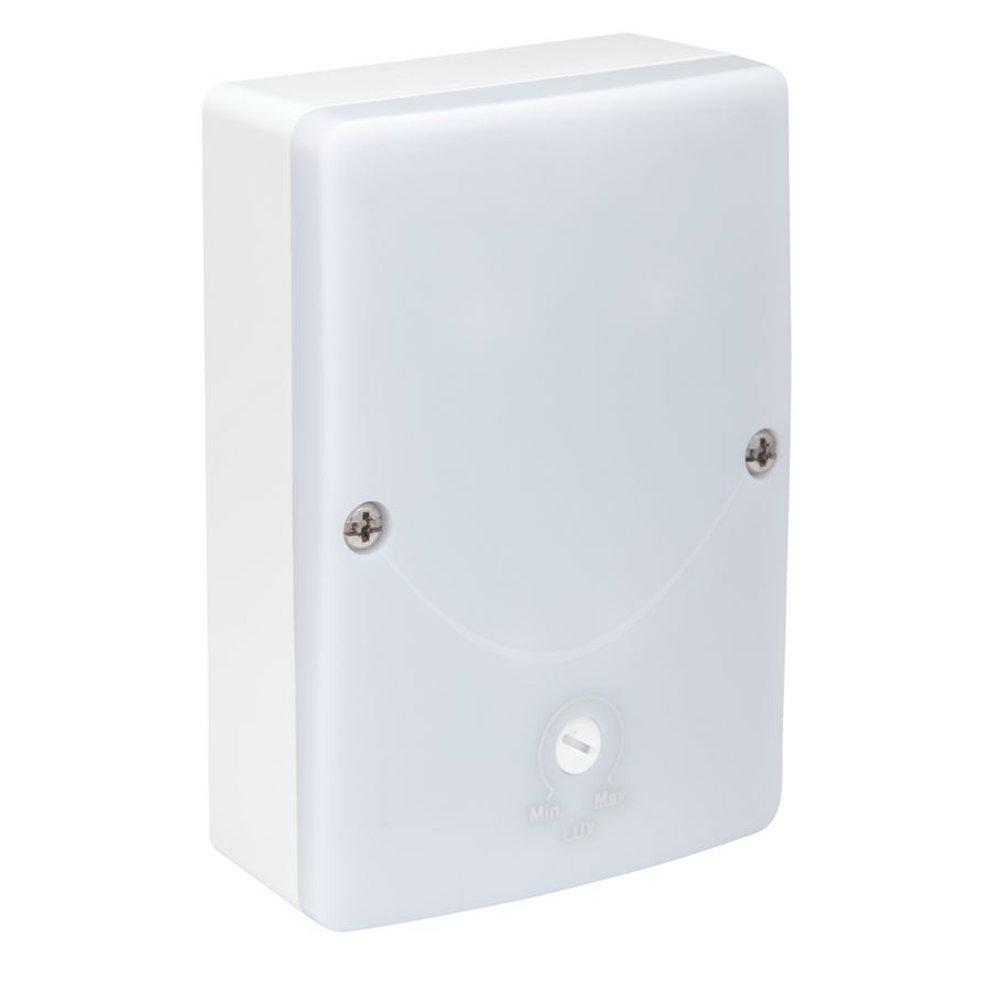 Schemerschakelaar 230V 3 lux-300 lux IP54 wit