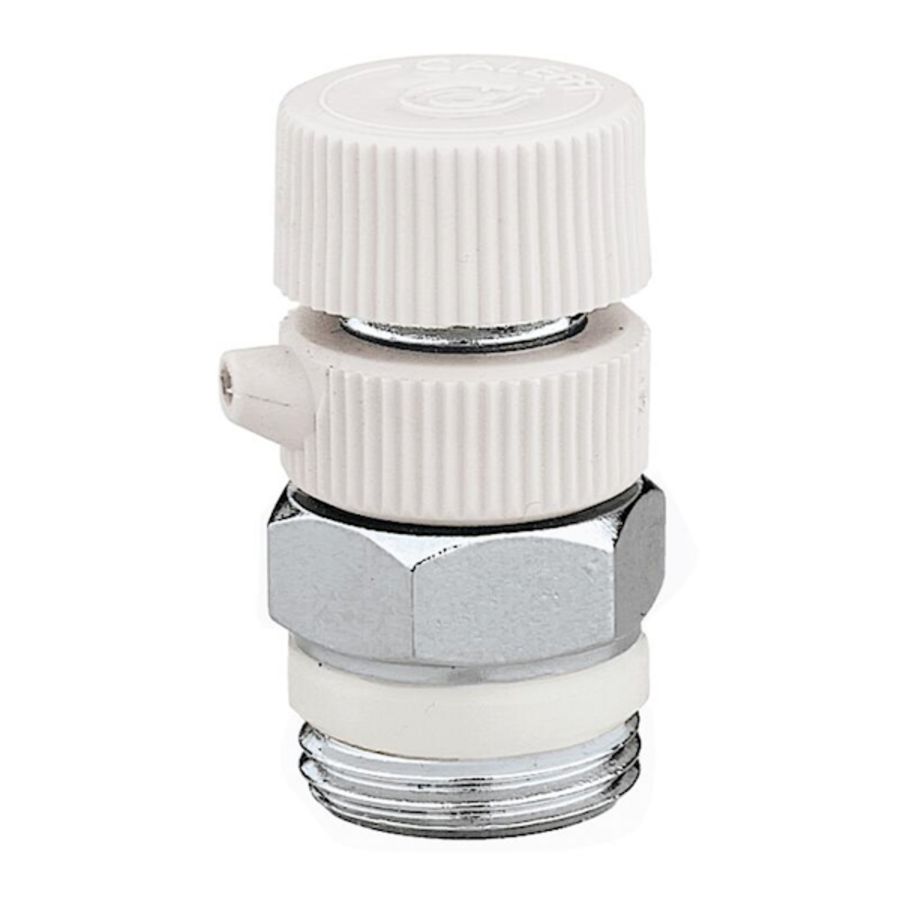 Handbediende ontluchter verdraaibare aftap met PTFE 1/2"bt.