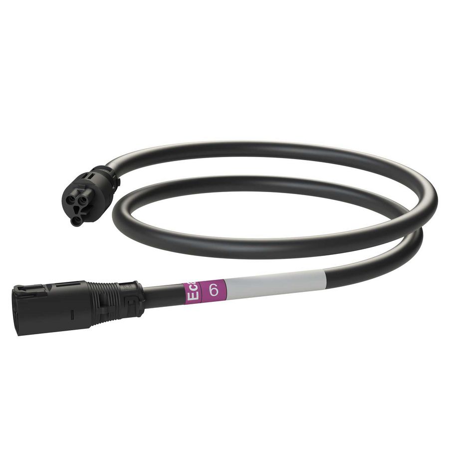 Koppelsnoer AW 6m 3G2,5 zwart Eca VVE=10