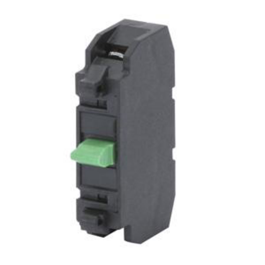 CONTACTBLOK 10 A-1 NO-250V-GROEN