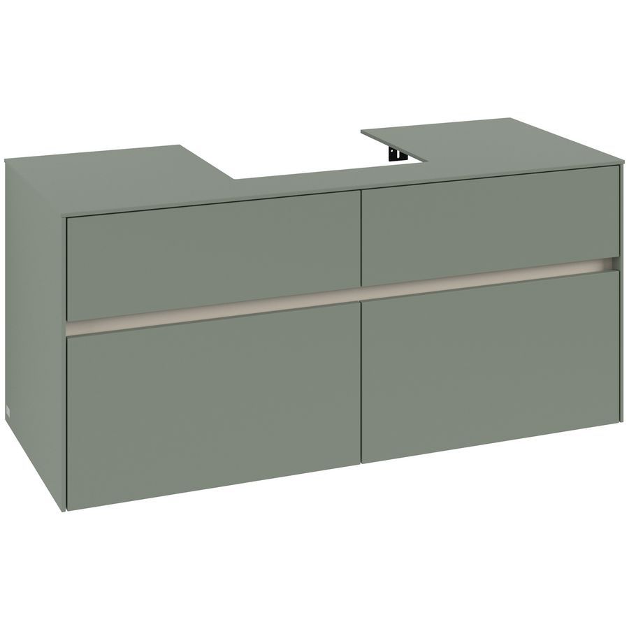 Wastafelonderkast Collaro 1200x548x500mm Soft Green C070B0AF