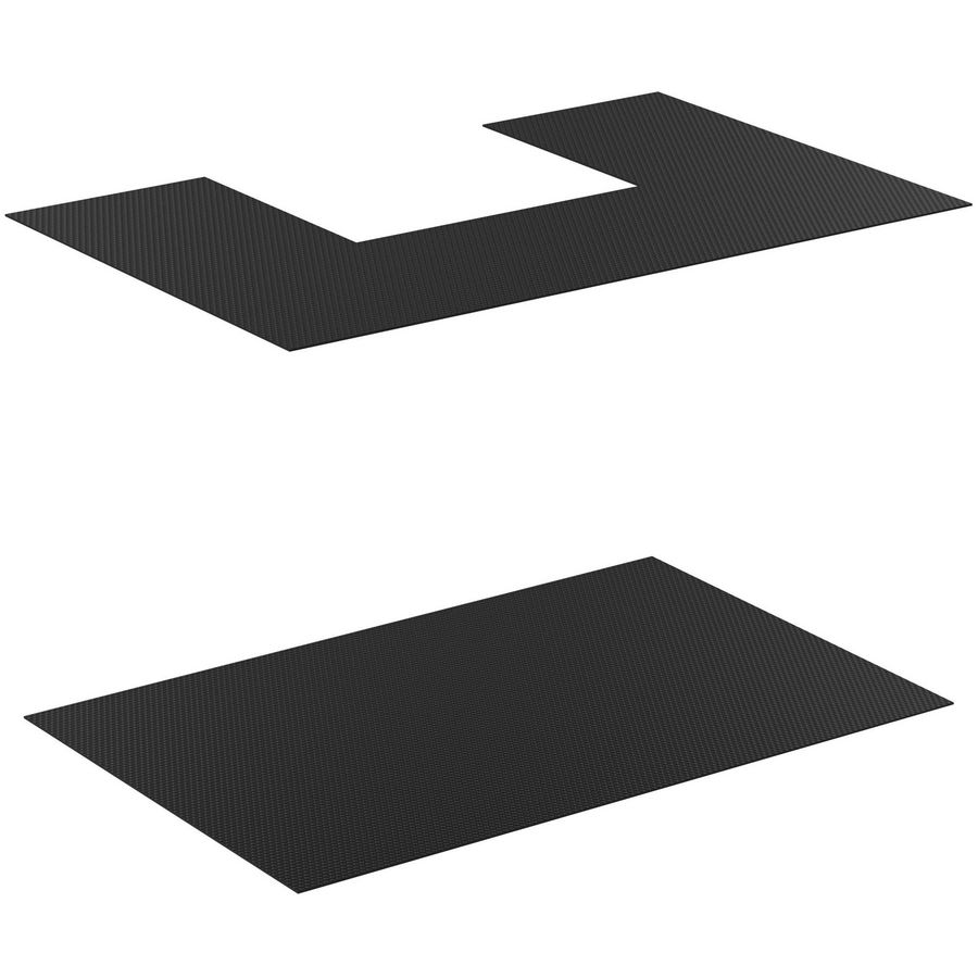 Set a 2 matten anti-slip TIEMPO 425x274x1.2mm in neutraal afwerking