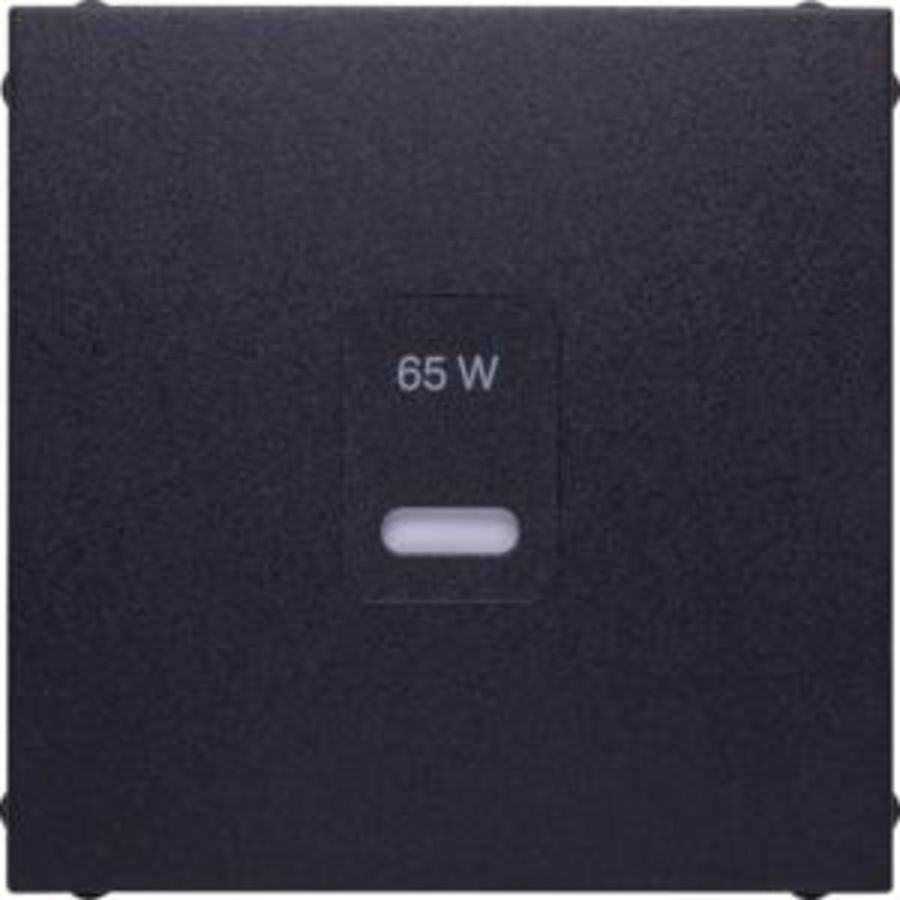 Centraalplaat voor USB berker S.1/B.3/B.7 antraciet mat