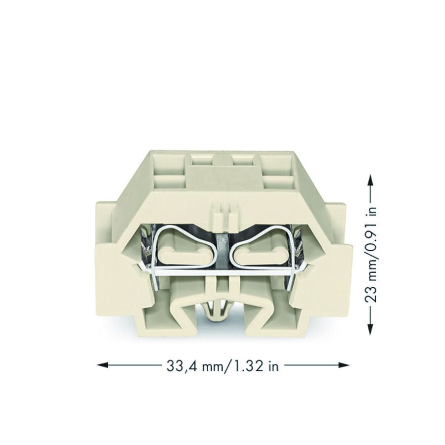 4-draads klem zonder drukknop Ex e II licht 262-280 VVE=50
