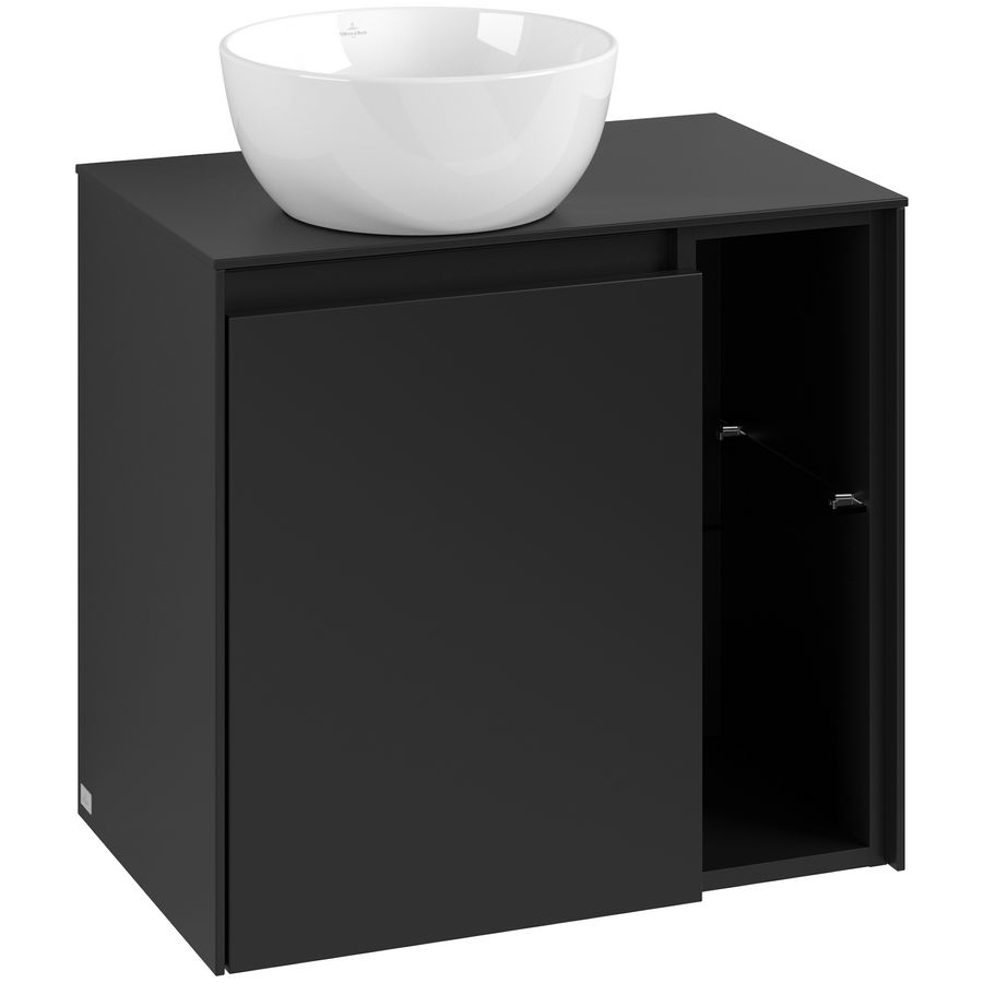 Wastafelonderkast Collaro 600x548x380mm Volcano Black C152B0VL