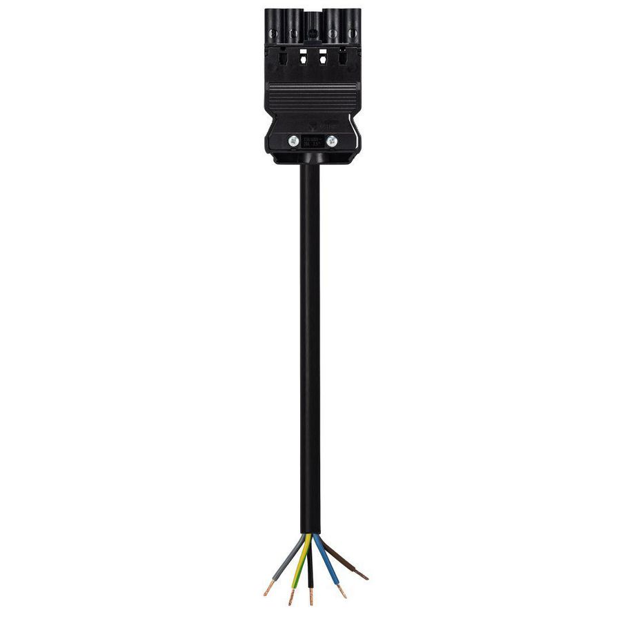 Aansluitsnoer GST18I5 male 2,5mm² 900cm  PVC ECA zwart VVE=4