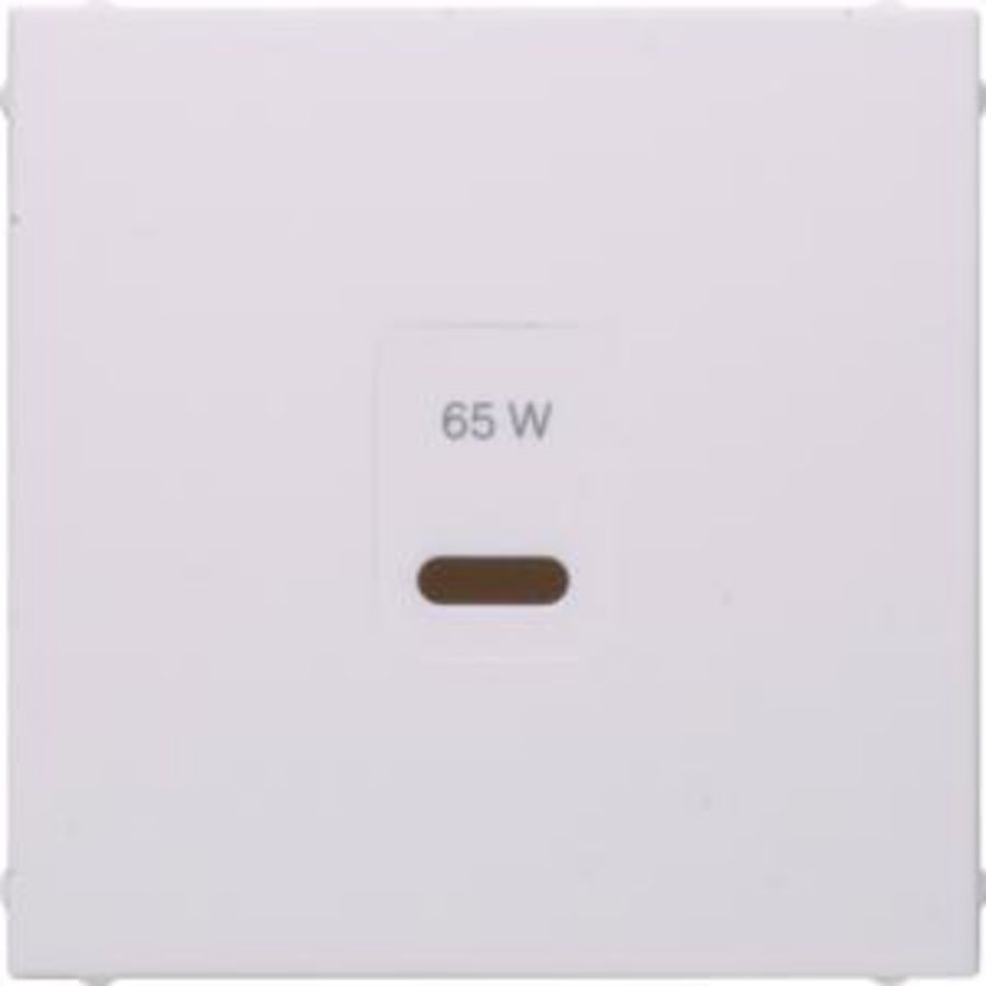 Centraalplaat voor USB berker S.1/B.3/B.7 polarwit mat