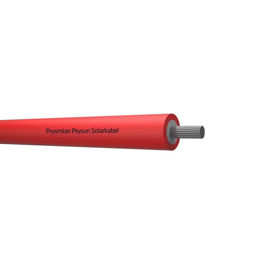 Haspel a 500m. PRYSUN solarkabel H1Z2Z2-K Dca 1kV rd# 1x4mm²