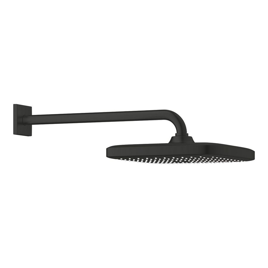 Tempesta 250 hoofdouche vierkant 380mm 9,5l/m Matte Black (mat zwart) (prof)