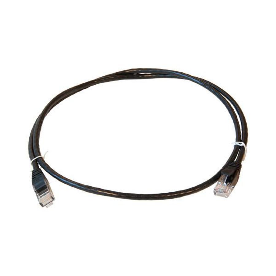 Patchkabel / netwerkkabel CAT5e UTP PVC molded zwart 1.0meter