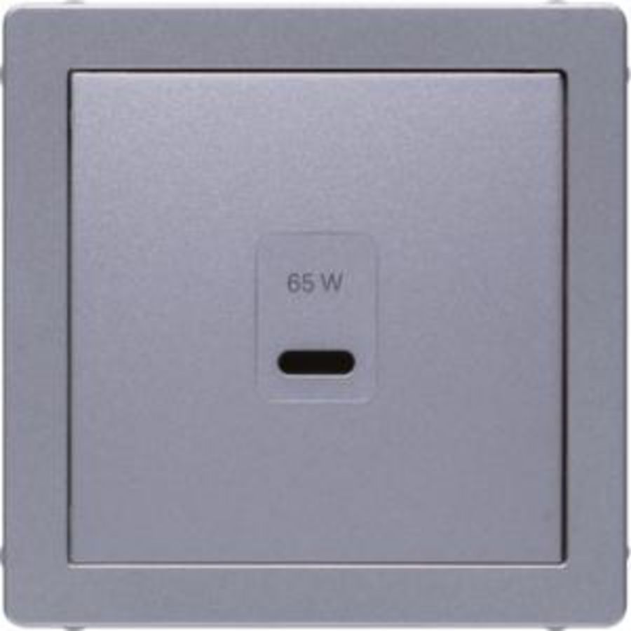 Centraalplaat voor USB berker Q.1/Q.3/Q.7 alu soft finish