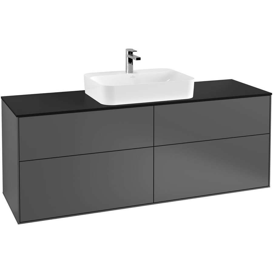 Wastafelonderkast Finion 1600x603x501mm Antr. Matt Lacquer F44200GK