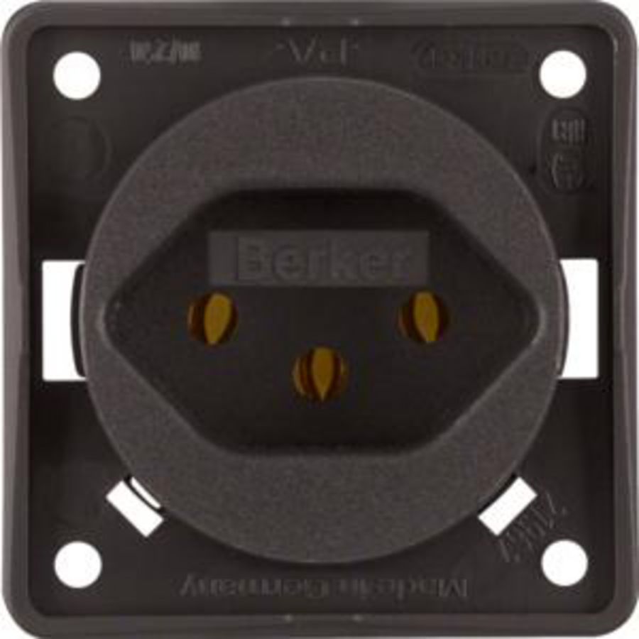 Wandcontactdoos Zwitserland type 13 berker Integro bruin