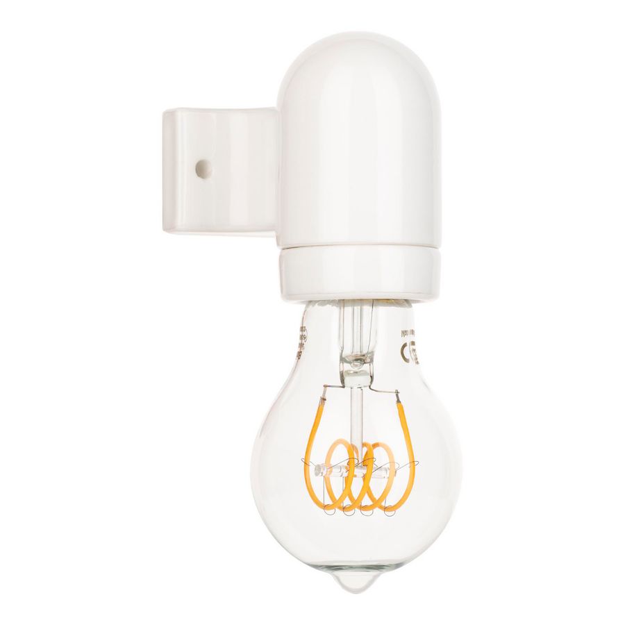Verlichtingsarmatuur Porcelain Wall Lamp E27 wit