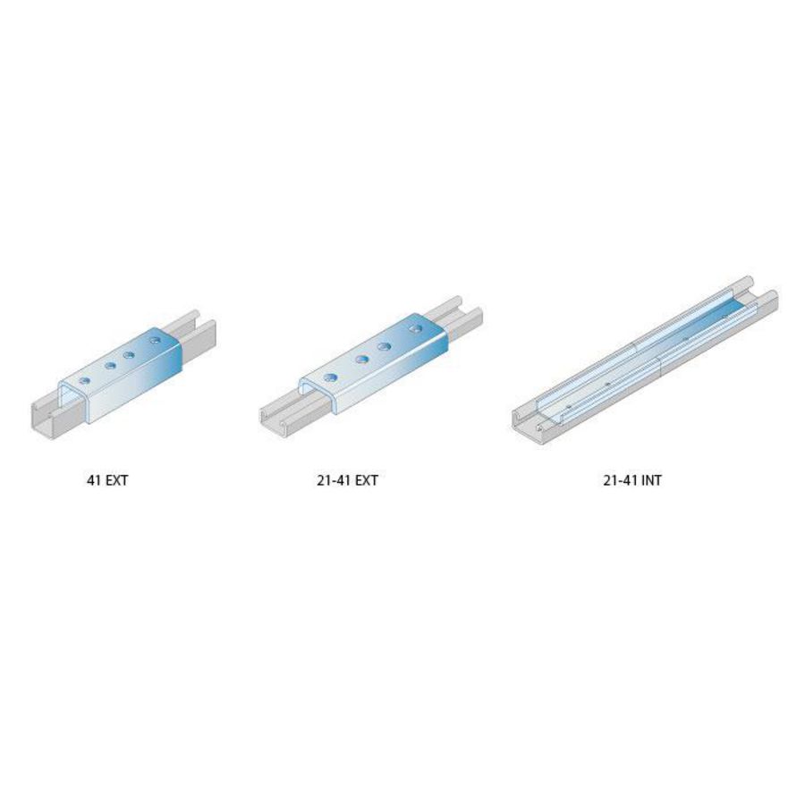 Fix STRUT railverlenger RL 21-thermisch verzinkt Fastfix VVE=20