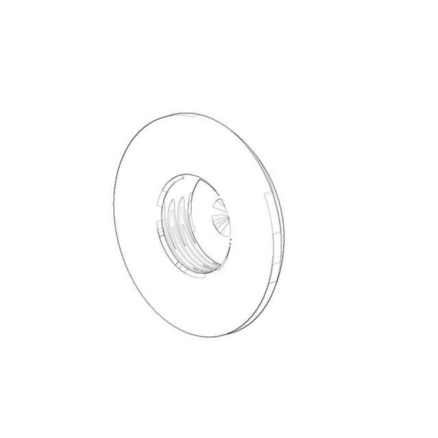 Afdekplaat 30x9,5mm Dark Platinum gebors.