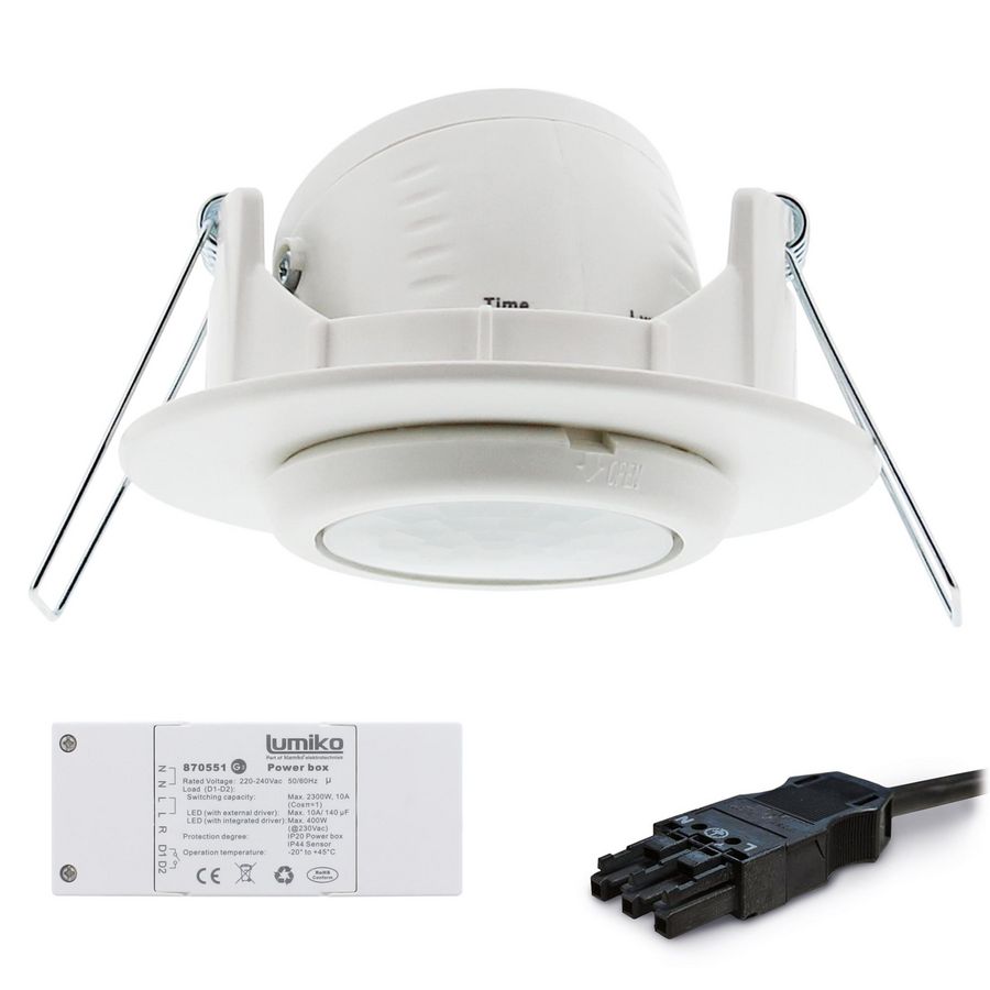 Aanwezigheiddetector plafond PIR 2200W 6M 30m² Winsta