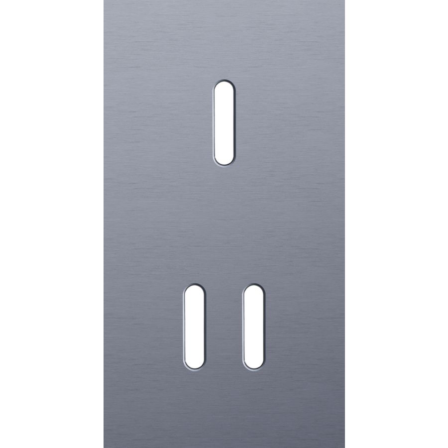 Tweevoudige afdekpl. verticaal 71mm centerafstand een enkelv