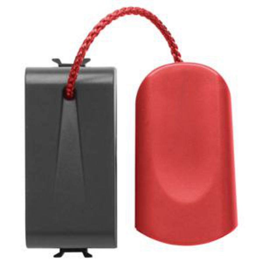 DRUKKNOP 1P 250 Vac-NO 16 A-TREKKOORD-1 MODULE-SATIJ