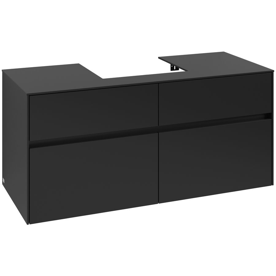 Wastafelonderkast Collaro 1200x548x500mm Volcano Black C07000VL