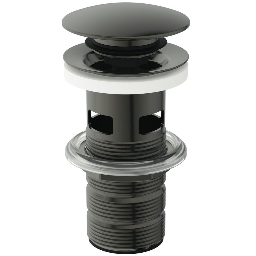 LUXURY CLICKER BASIN WASTE SLOTTED magnetic grey (grijs)